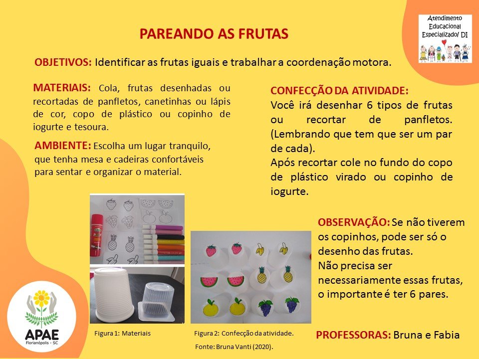 Atendimento Educacional Especializado - Pareando as Frutas