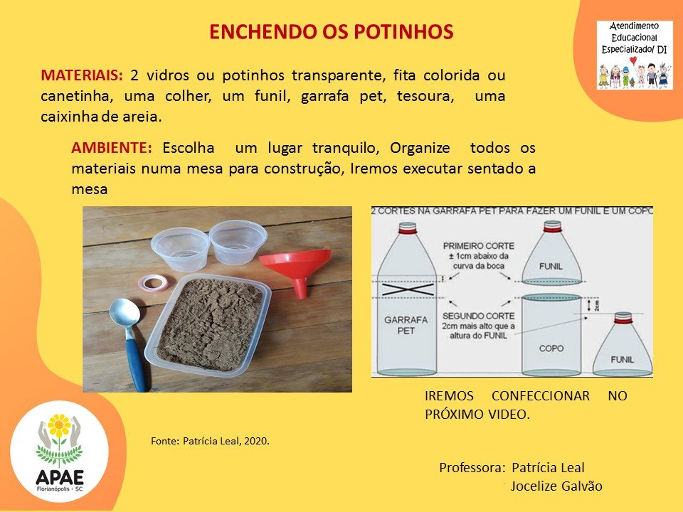 Serviço Pedagógico Específico - Enchendo o Pote