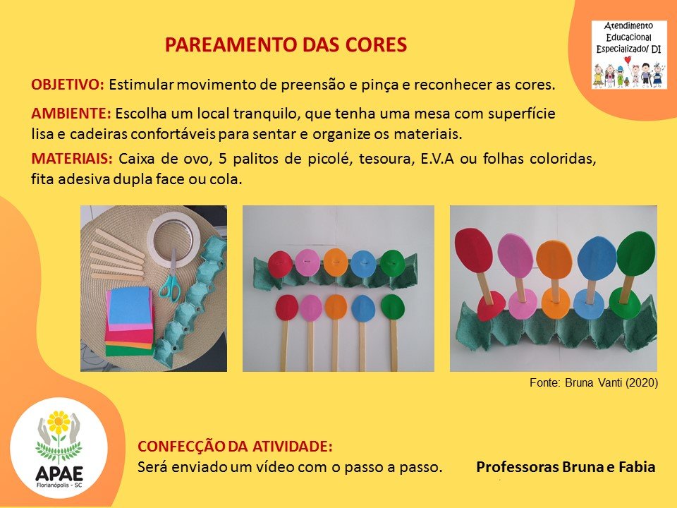 Estimulação Precoce 2 - Pareamento de Cores