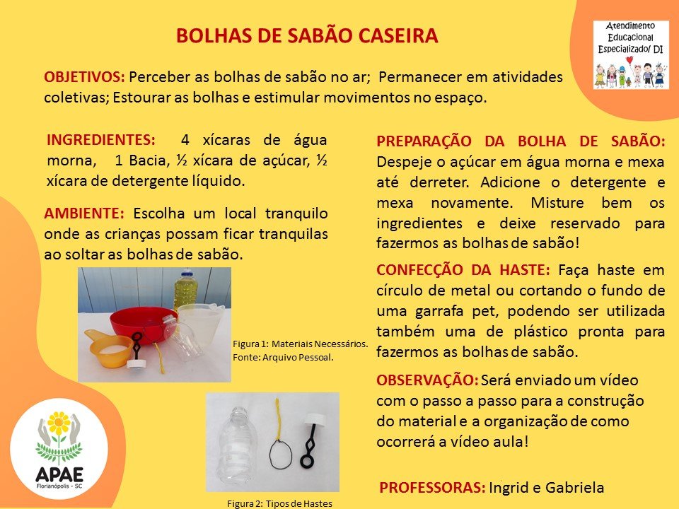 Estimulação Precoce 1 - Bolhas de Sabão Caseira