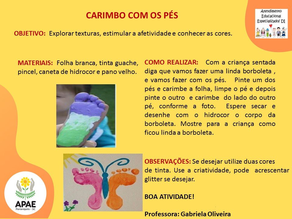 Estimulação Precoce 1 - Carimbo com os Pés