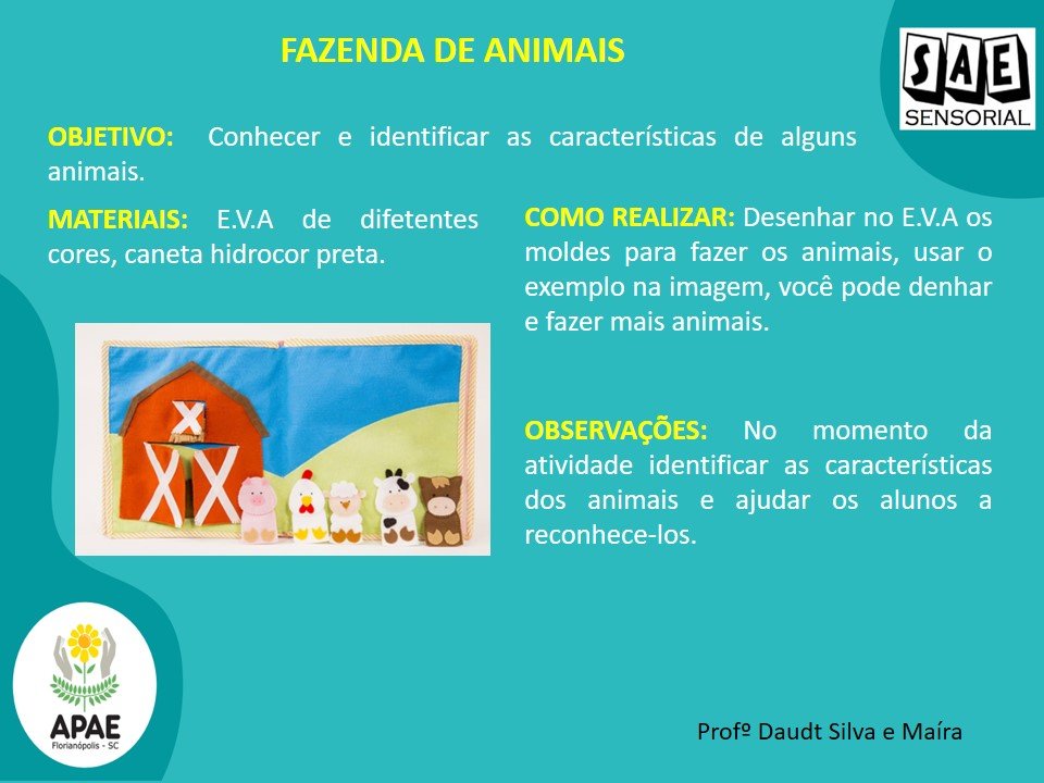 Fazenda de Animais - SAE Sensorial