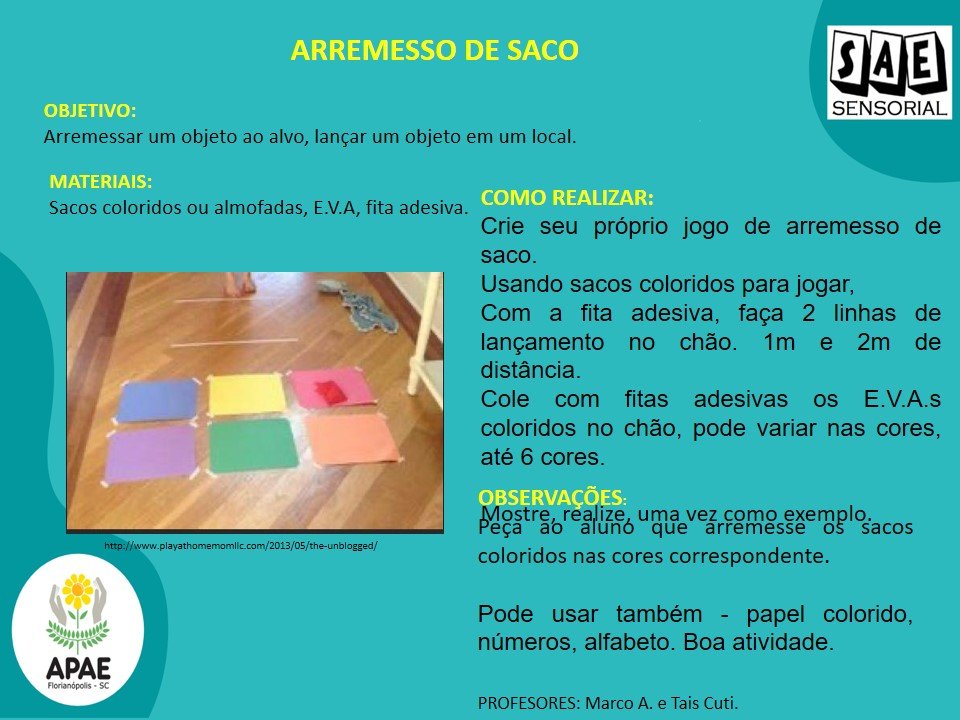Arremesso de saco - SAE Sensorial